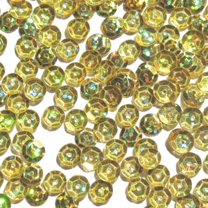 Goud medium - Craft Medley 6 mm Aurora Borealis Cup pailletten