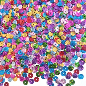 Celebrate Craft Medley 5mm Aurora Borealis Metallic Cup Sequins image 1