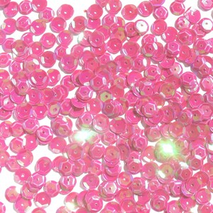 Fuchsia Pink Craft Medley 6mm Aurora Borealis Cup Sequins image 4