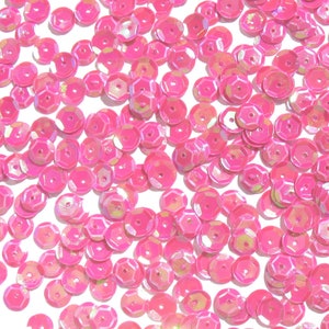 Fuchsia Pink Craft Medley 6mm Aurora Borealis Cup Sequins image 8