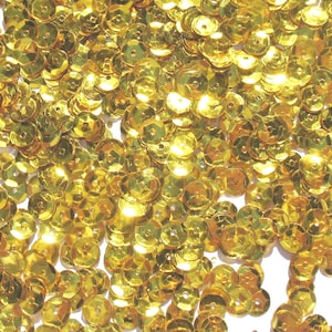 Bright Gold - Crafter&#39;s Square 6mm Metallic Cup Sequins