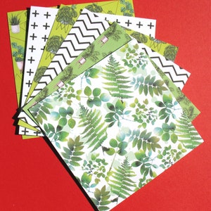 Verdure - 6 x 6 paquets de papier d'artisanat de créateur