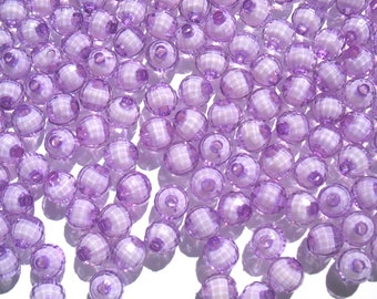 Amethyst Purple- Craft Medley 32/0 Faceted Colour-Lined Acrylic Beads