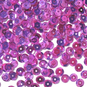 Magenta - Crafter&#39;s Square 6mm Metallic Cup Sequins