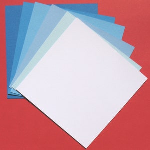 Bleu ciel - Papier cartonné texturé Lin Textura