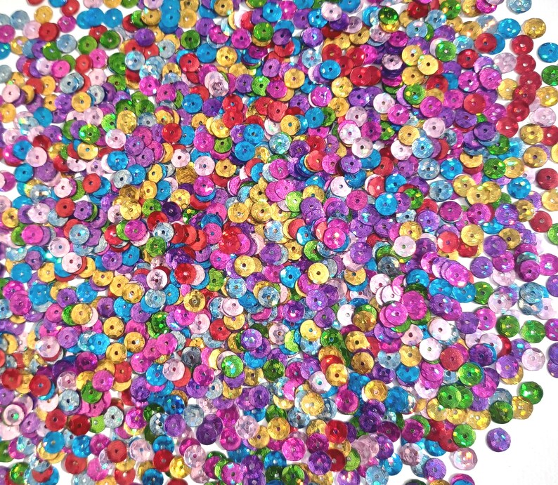 Celebrate Craft Medley 5mm Aurora Borealis Metallic Cup Sequins image 2