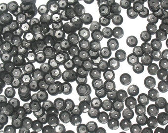 Ardoise Gris foncé - Craft Medley 6mm Matte Metallic Cup Sequins