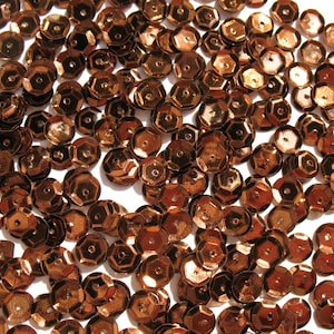 Chocolate - Craft Medley 6mm Metallic Cup Sequins