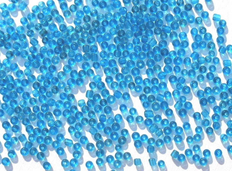 Pacific Blue Crafts 9/0 Translucent Glass Seed Beads image 6