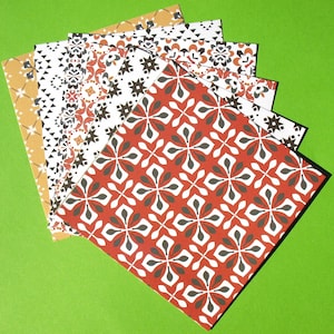 Maroc - 6 x 6 paquets de papier d'artisanat de créateur
