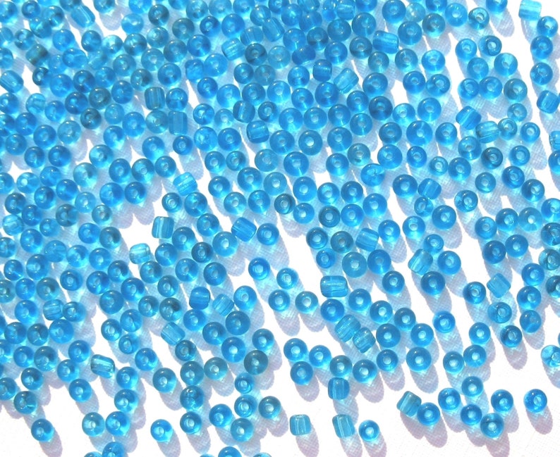 Pacific Blue Crafts 9/0 Translucent Glass Seed Beads image 7