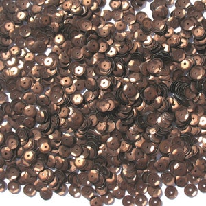 Chocolate Craft Medley 6mm Matte Metallic Cup Sequins image 3