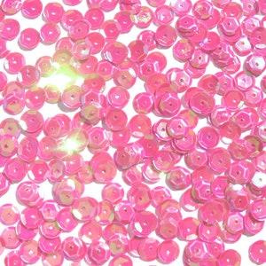 Fuchsia Pink Craft Medley 6mm Aurora Borealis Cup Sequins image 6