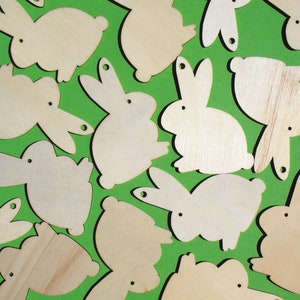 Hase - Laser-geschnittene Holzverzierungen