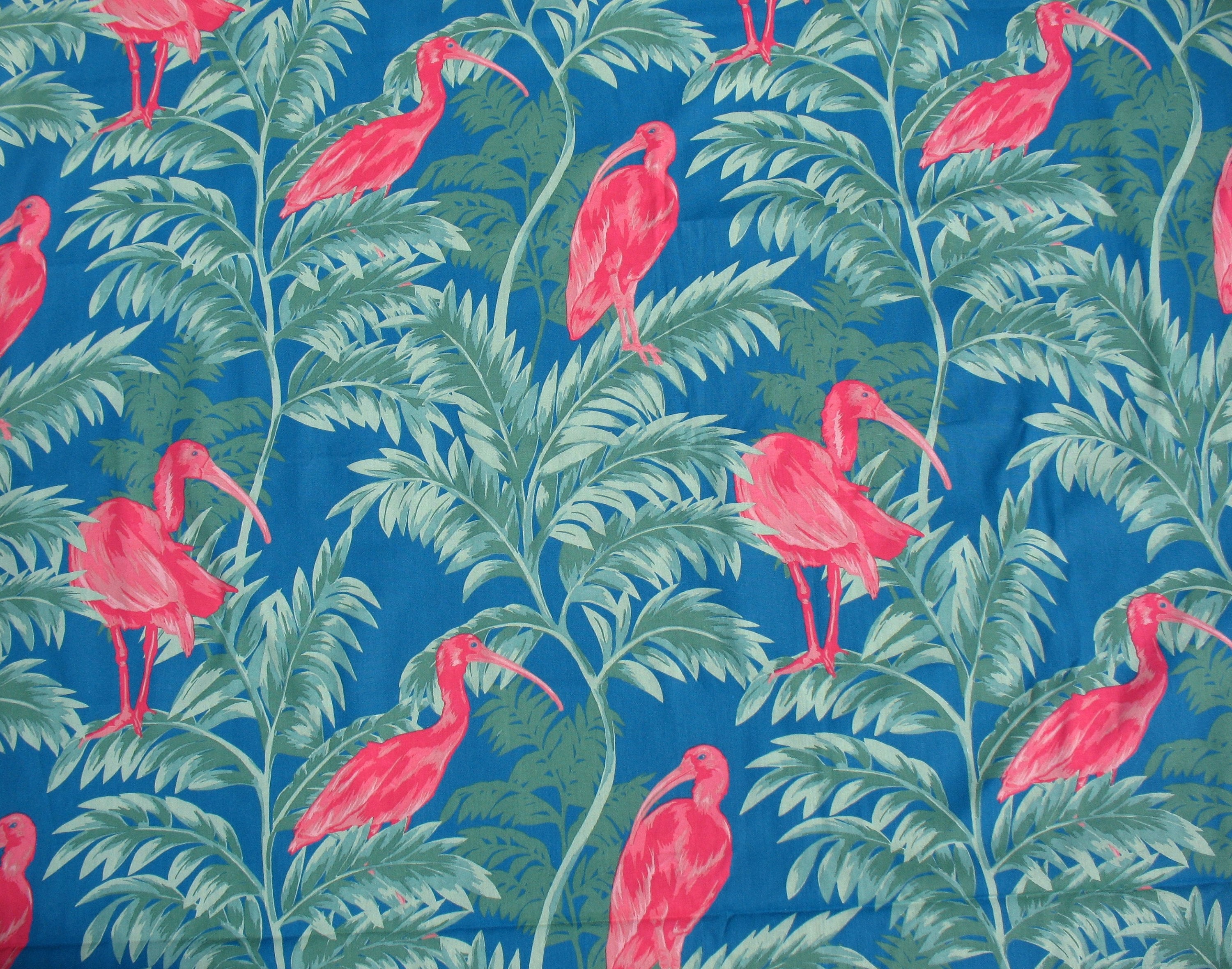 Flamingo Ikea Sommarliv Cotton Fabric Etsy Flamingo Ikea Sommarliv Cotton Fabric Etsy