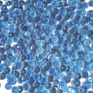 Blueberry Blue Light - Crafter&#39;s Square 6mm Metallic Cup Sequins