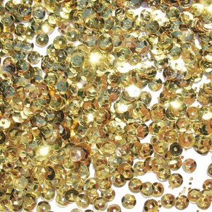 Gold Medium Crafter's Square 6mm Metallic Cup Sequins image 8