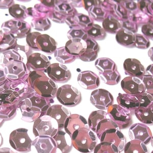 Pink Light - Craft Medley 6mm Metallic Cup Sequins