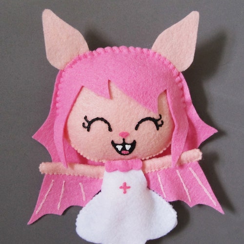 Gwynne the Ghost Pastel Goth Plush Doll Etsy