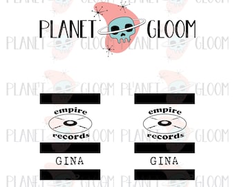 Empire Records Gina Name Badge Digital Download, Printable