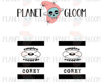 Empire Records Corey Name Badge Digital Download, Printable