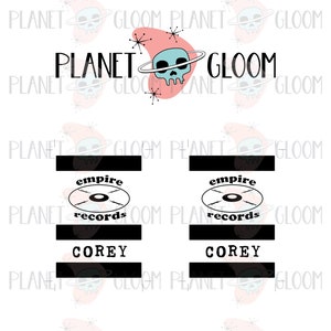 Empire Records Corey Name Badge Digital Download, Printable