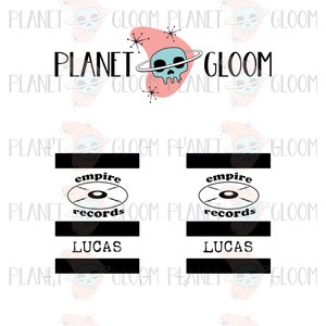 Empire Records Lucas Name Badge Digital Download, Printable