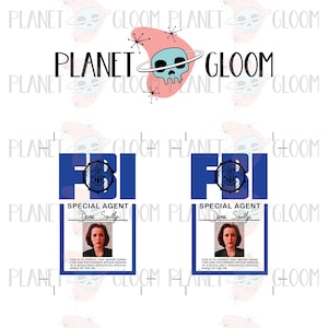X-Files Dana Scully Name Badge Digital Download, Printable
