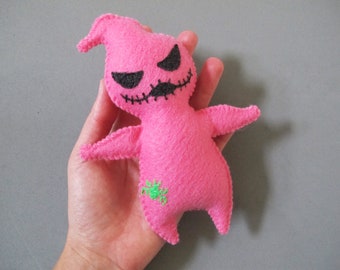 Pink Medium 6.25 Inch Bug Bag Christmas Villain Plush Doll