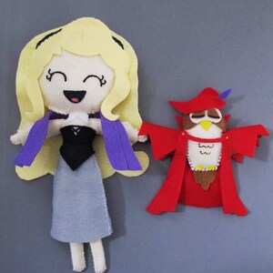 Briar Rose Sleeping Beauty and Owl Plush Doll Set