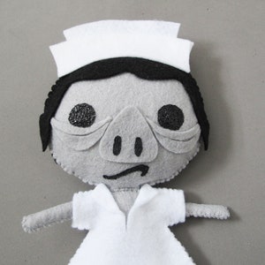 Twilight Zone Eye of the Beholder Pig Nurse Plush Doll