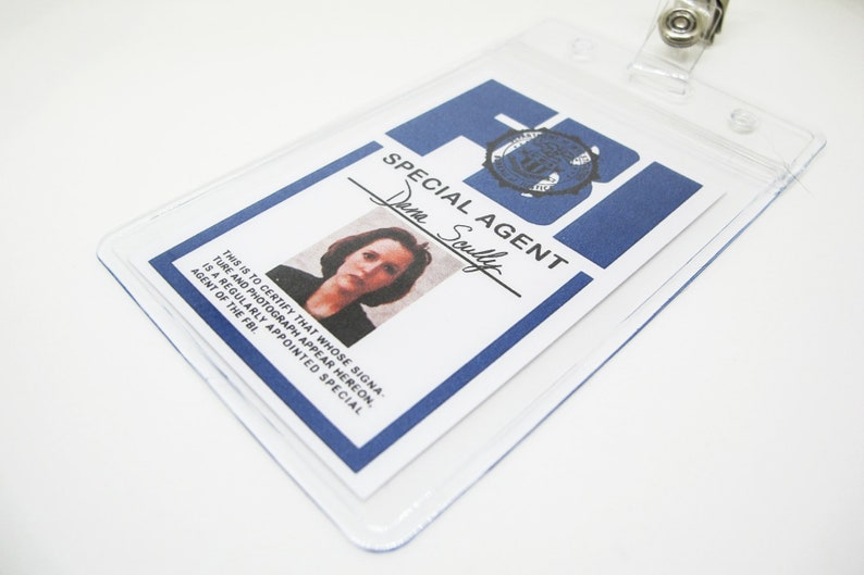 X-Files Dana Scully Name Badge Prop Cosplay Costume | Etsy
