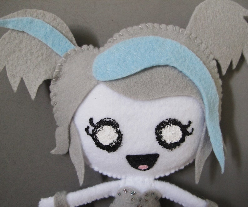 Gwynne the Ghost Pastel Goth Plush Doll Etsy