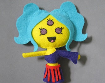 Third Eye Psychedelic Yellow Plush Doll