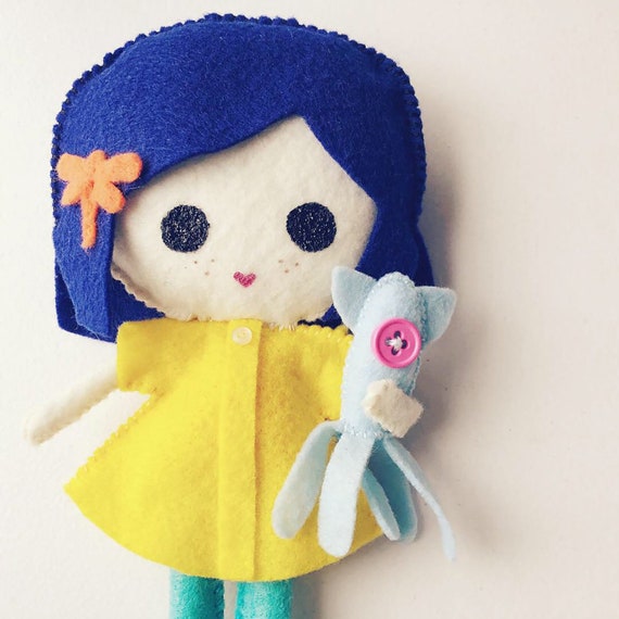coraline stuffed doll