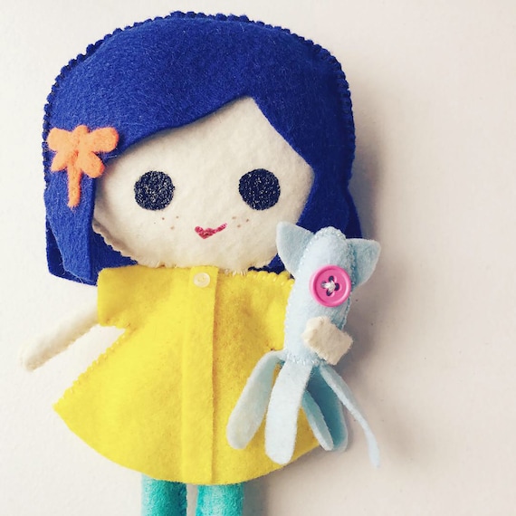 coraline stuffed doll