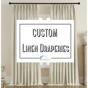 Custom Linen Draperies Custom Curtains Extra Long Custom Drapery Cutains Linen Drapery Custom