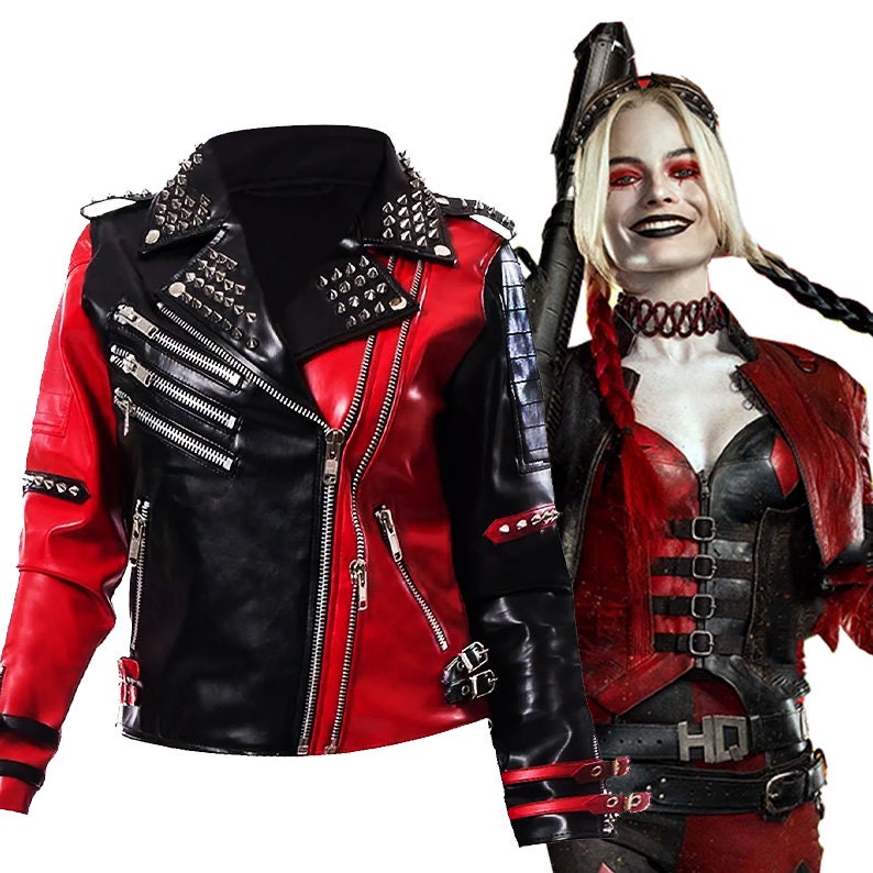 Veste cuir harley quinn new arrivals