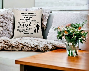 Cozy Cushion |Personalized Cushion | Fathers Day Gift | Gift from her |Gift for Dad |Customized Pillow | Granddad |Stepdad Gift | Papa Gift