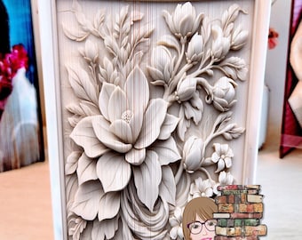 Flowers, Fore-Edge Photo Strip Book Pattern  (PDF Download)