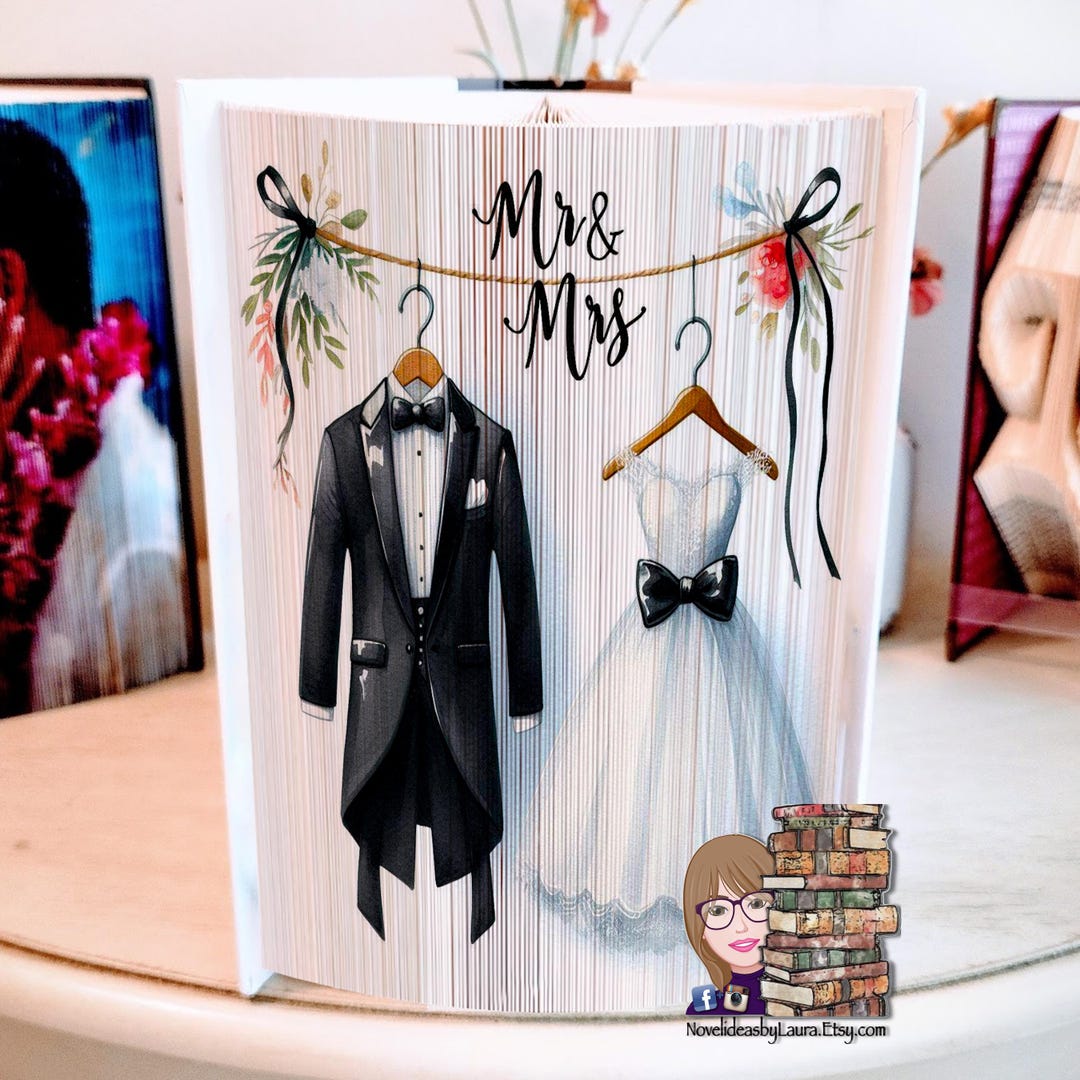 Mr & Mrs, Fore-edge Photo Strip Book Pattern (PDF Download) - Etsy