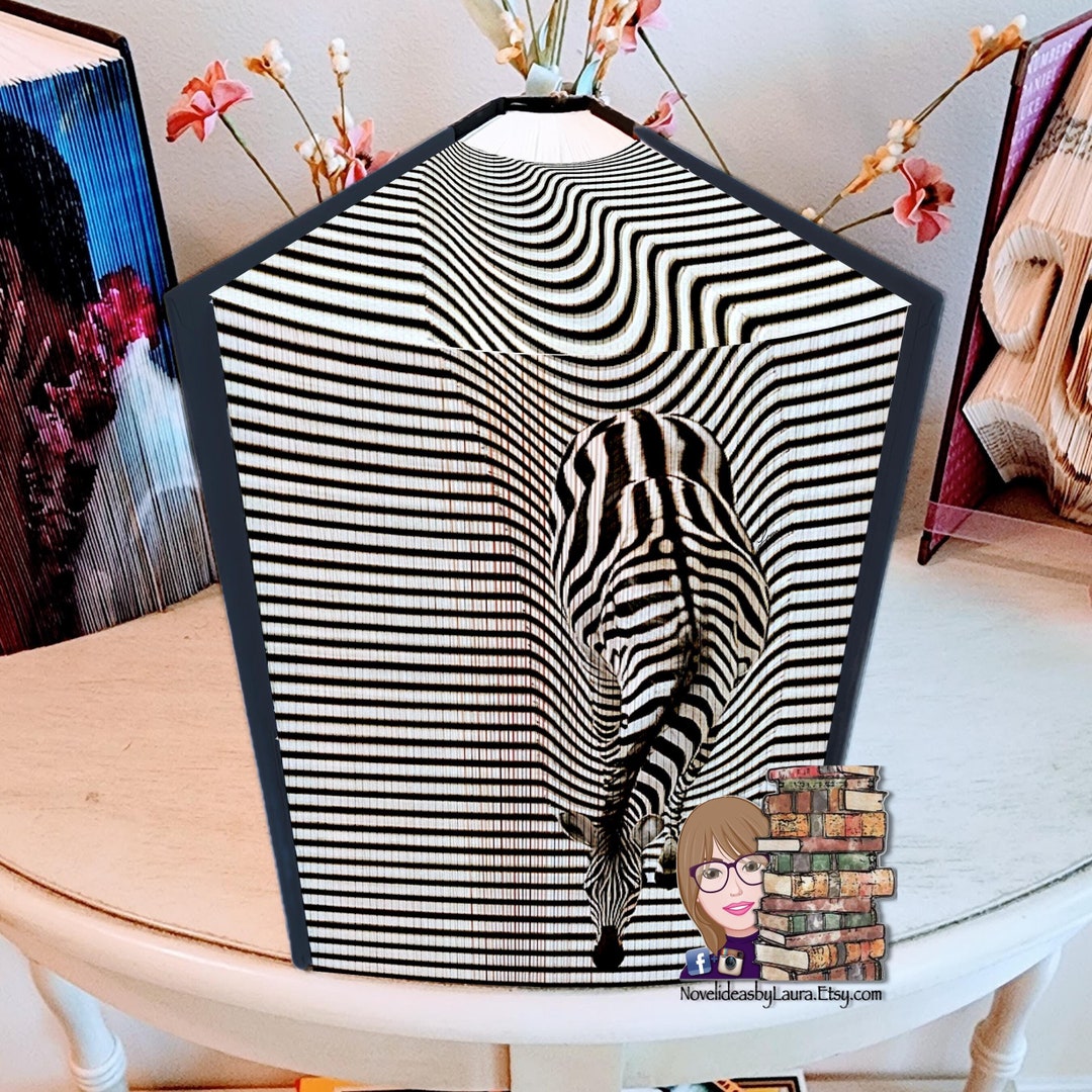 Splitting Image Zebra Zebra Illusion, Fore-edge/top-edge (split, 2 in 1) Photo Strip Book ...