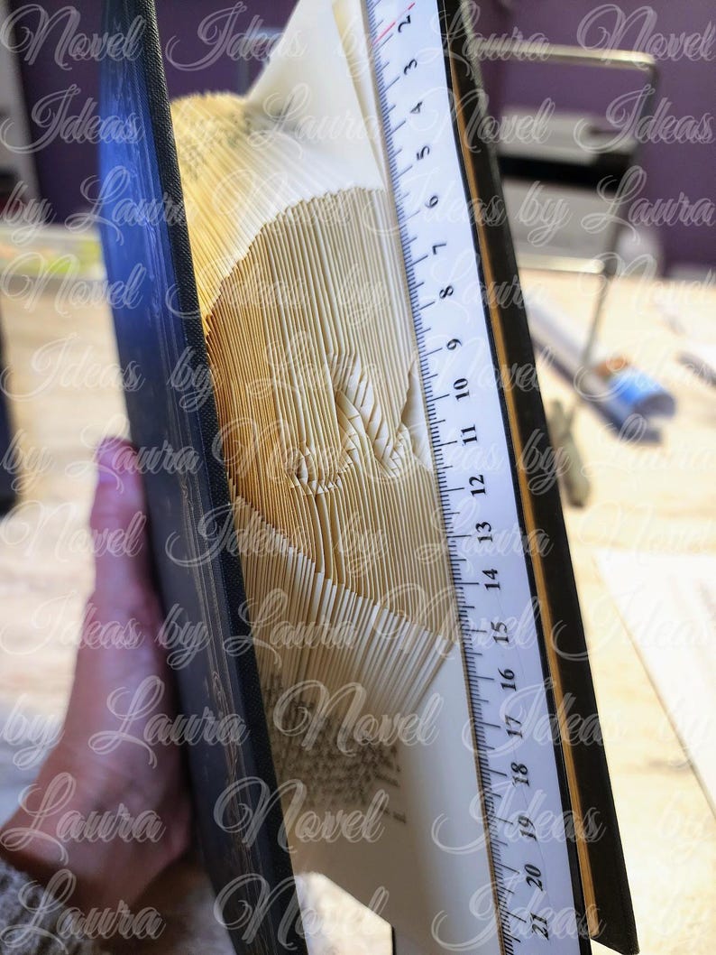 Book Folding Ruler, DIY, Measure Mark and Fold, MMF, Cut and