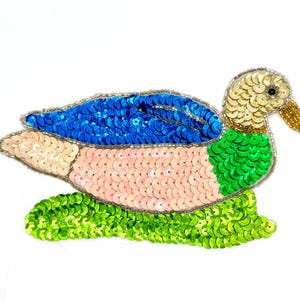 Vintage Duck - Sequins and Beads 7.25" x 3.5"