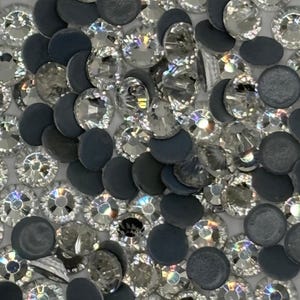 The 34Ss Flat Back Glass Rhinestones - 1 Gross