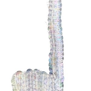 Musical Single Note - Iridescent Sequins 3" x 1.5"