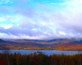 Autumn Lake View in Beaver Cove, Maine