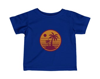 Infant Fine Jersey Tee PALM BEACH SUNSET