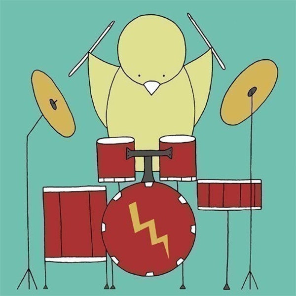 Bird on a Drum Kit (Limited Edition Print)