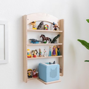 Magnetic Tonie shelf Storage, Personalized name Tonie Display, Magnetic Tonie Box Shelf for Characters, Display 25 Tonie Figures
